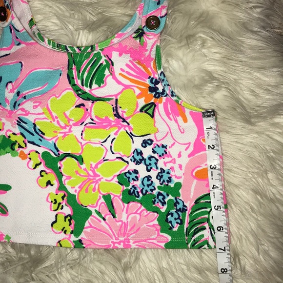 Lilly Pulitzer Nosey Posey Half Top, Crop Top - Picture 5 of 6